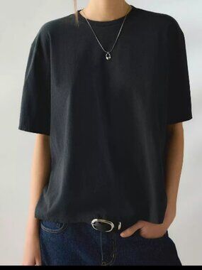 URBAN OUTFITTERS BDG BOXY OVERSIZED TEE TOP TSHIRT WASHED BLACK NEW S\M